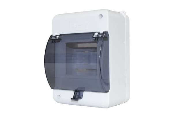 Modulaarinen jakokeskus 1x5 pinta-asennettava savuläpällä IP30 Karlik OB-5ZZK