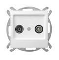 Miniatyrbillede 1 af 10: Som hvid p/t R-TV-SAT termineringsstik 10dB uden ramme