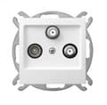 Miniatyrbillede 1 af 10: AS hvid p/t RTV-SAT-SAT terminalfatning uden ramme