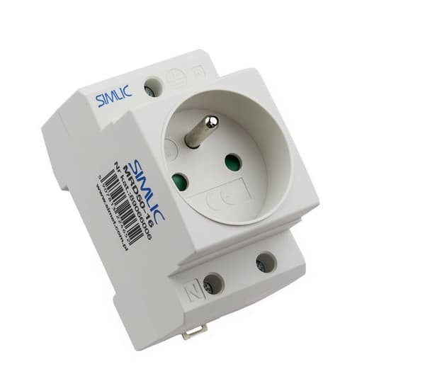 Huoltopistorasia 2P+PE 16A 230V asennuskiskoon MRD50-16 89066006