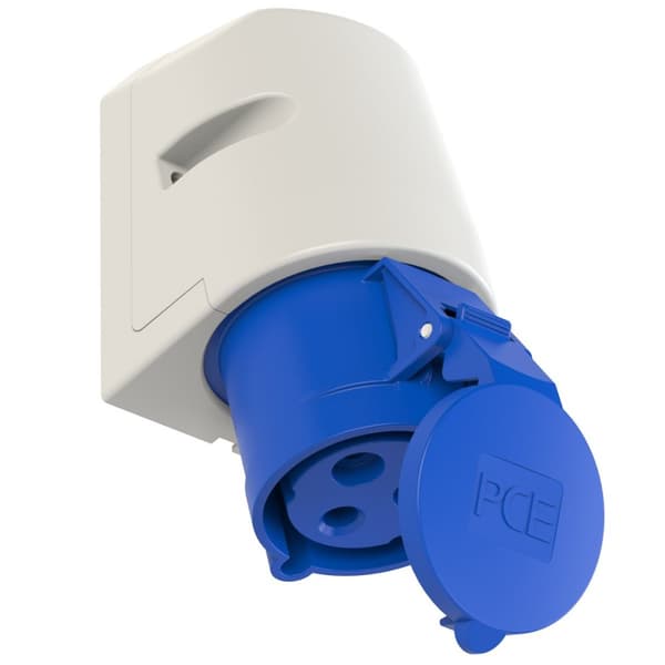Kiinteä pistorasia 32A 230V 2P+Z IP44