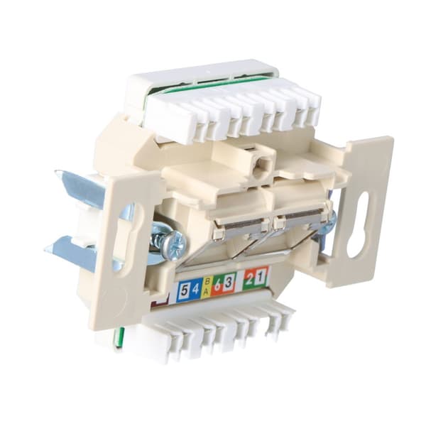 Datoruttag UAE dubbelt (RJ11, RJ12, RJ45), kat. 5e, One.Platforme