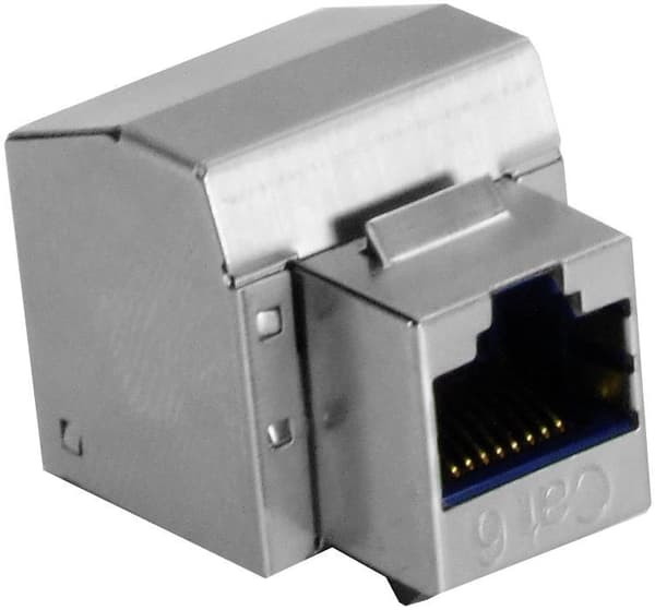 RJ45 STP kat. 6 datakommunikationsuttag, Keystone, färger - blå, metallskärm, (bredd x höjd x djup) 25x21x39, IDC-LSA-typkontakt