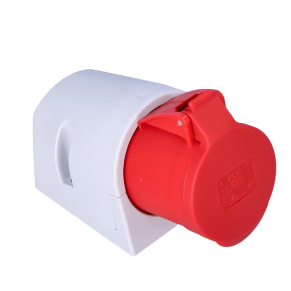 Kiinteä pistorasia 32A 400V 3P+Z+N IP44