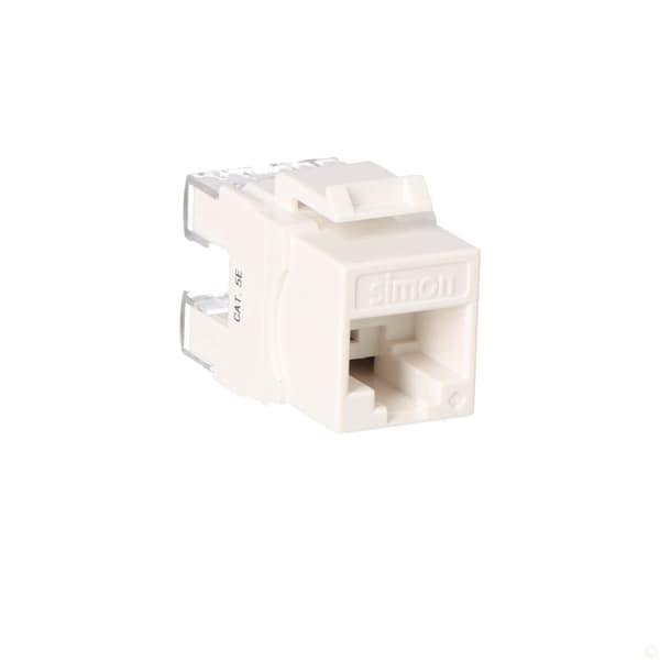RJ45-liitin cat 5e UTP SIMON Connect, valkoinen