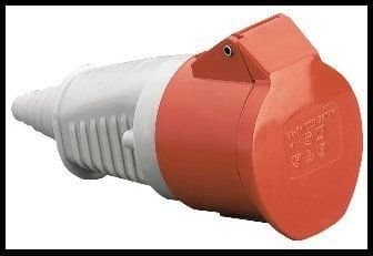 Stikkontakt 32A 3P+Z IP44 isoleret bærbar 380V
