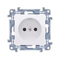 Pikkukuva 1 / 4: Yksittäispistorasia ilman maadoitusta (moduuli) 16 A, 250 V~, ruuviliittimet, valkoinen Simon10