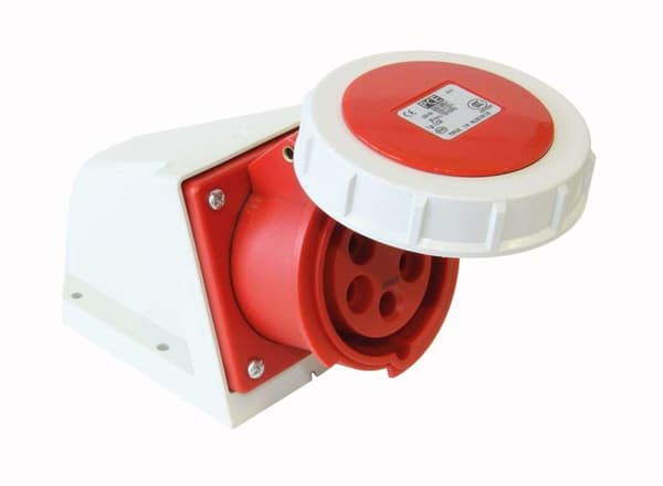 Kiinteä pistorasia 16A 3P+Z+N 400V IP67-kuristin