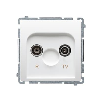 RTV-liitäntärasia BMZAR1/1.01/11 Valkoinen perusmoduuli Valkoinen