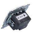 Pikkukuva 4 / 5: Laturi 2 x USB (moduuli), 2,1 A, 5 V DC, 230 V, valkoinen Simon54