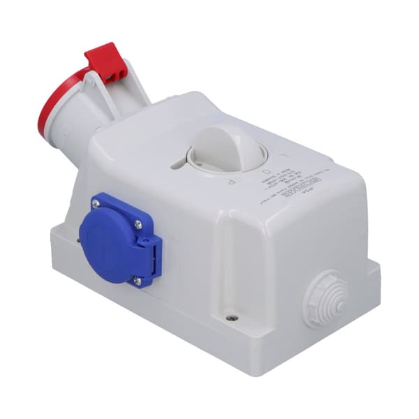 Pinta-asennettava pistorasia OPTIMA-COMBI 3P+N+E 16A + 230V kytkimellä L-0-P