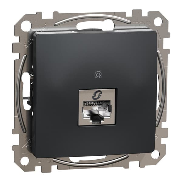 Datoruttag RJ45 kat.5e STP, svart antracit SEDNA DESIGN
