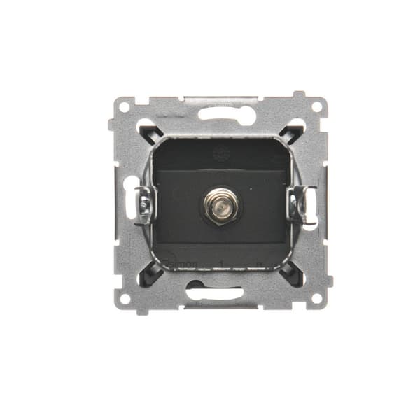 Enkelt SAT-antennestik (modul). Til individuelle installationer, matsort Simon54