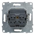 Pikkukuva 1 / 7: SCHUKO-pistorasia 2P+Z - 16 A - 250 V~ - sulkimella - automaattiset liittimet, BLACK SUNO