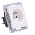 Miniatyrbillede 2 af 4: Stikkontakt 2P+Z - - 16 A - 250 V~ - automatiske klemmer, HVID SUNO