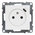 Pikkukuva 2 / 5: Litteä pistorasia 2P+Z - 16 A - USB-C - 1,5 A - automaattiset liittimet - sulkimella, VALKOINEN SUNO