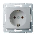 Miniatyrbild 1 av 2: Schuko-uttag 1-uttag silver 220-250V, M-SYSTEM