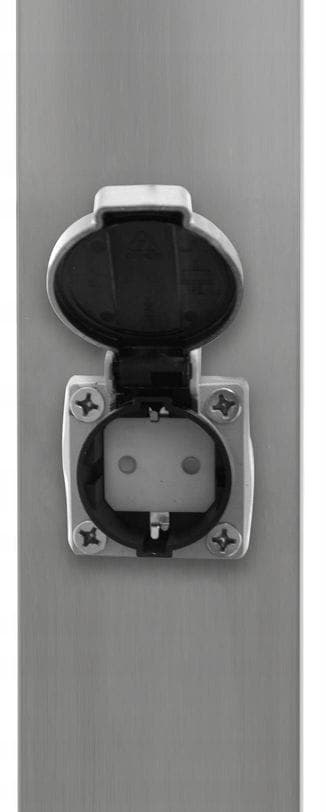 LED-vejlampe, LED-vejlampe med fatning, sokkellampe 65 cm IP44 230V, Q290