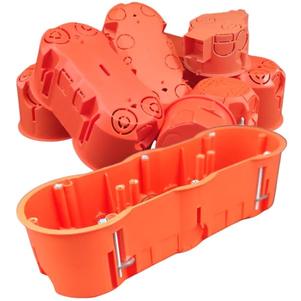 5 x 3-osainen kipsilevyrasia, ? 68 mm x 204 mm x 60 mm syvä, PK60-41PG 5 kpl.