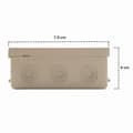 Pikkukuva 1 / 2: 5x Pinta-asennettava kytkentärasia, IP54, valkoinen kytkentärasia 75 x 75 x 41 mm, 5 kpl