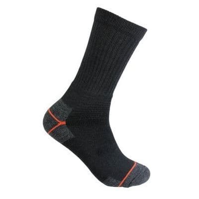Arbeidssokker Ull 2-Pack Svart 40-42