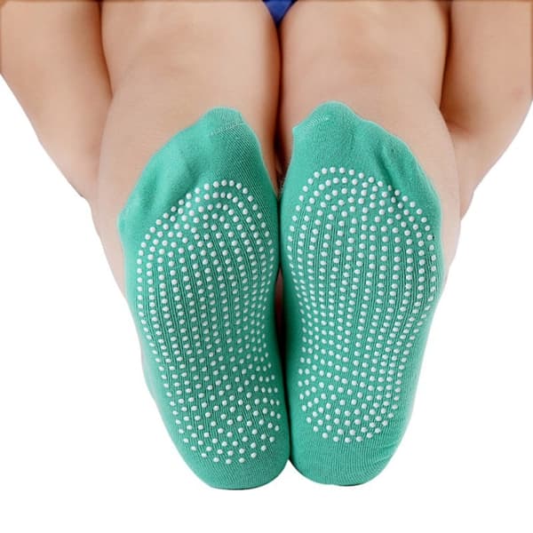 Anti-Slip Yogastrumpor - Blå