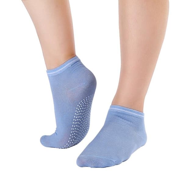 Anti-Slip Yogastrumpor - Blå