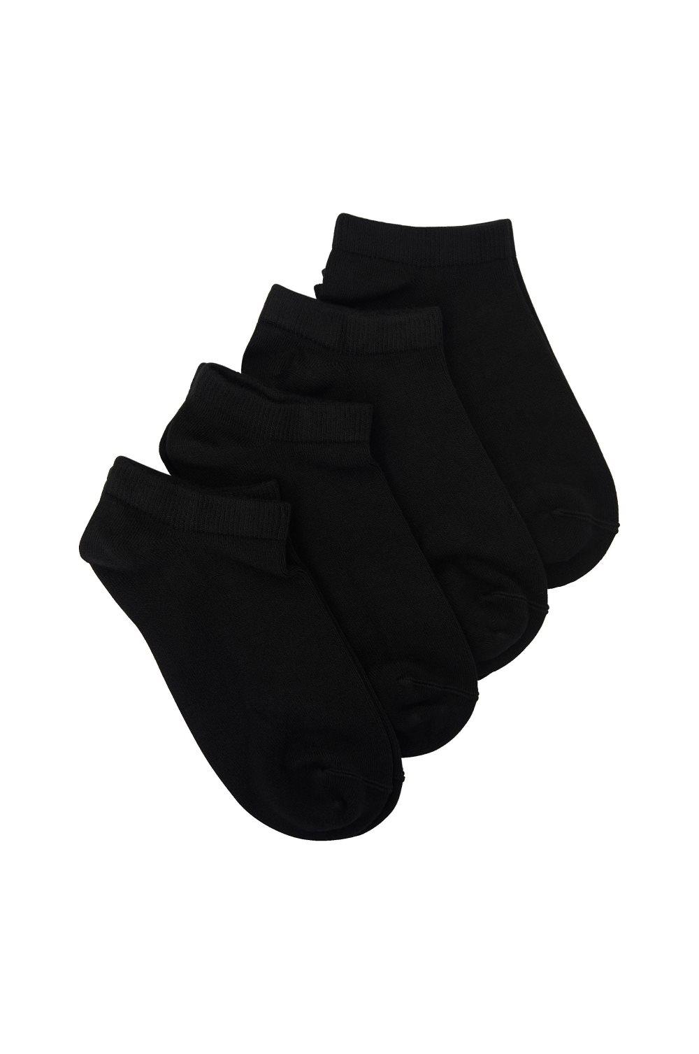 Ankelsockar Sneaker i bambu, 4-pack