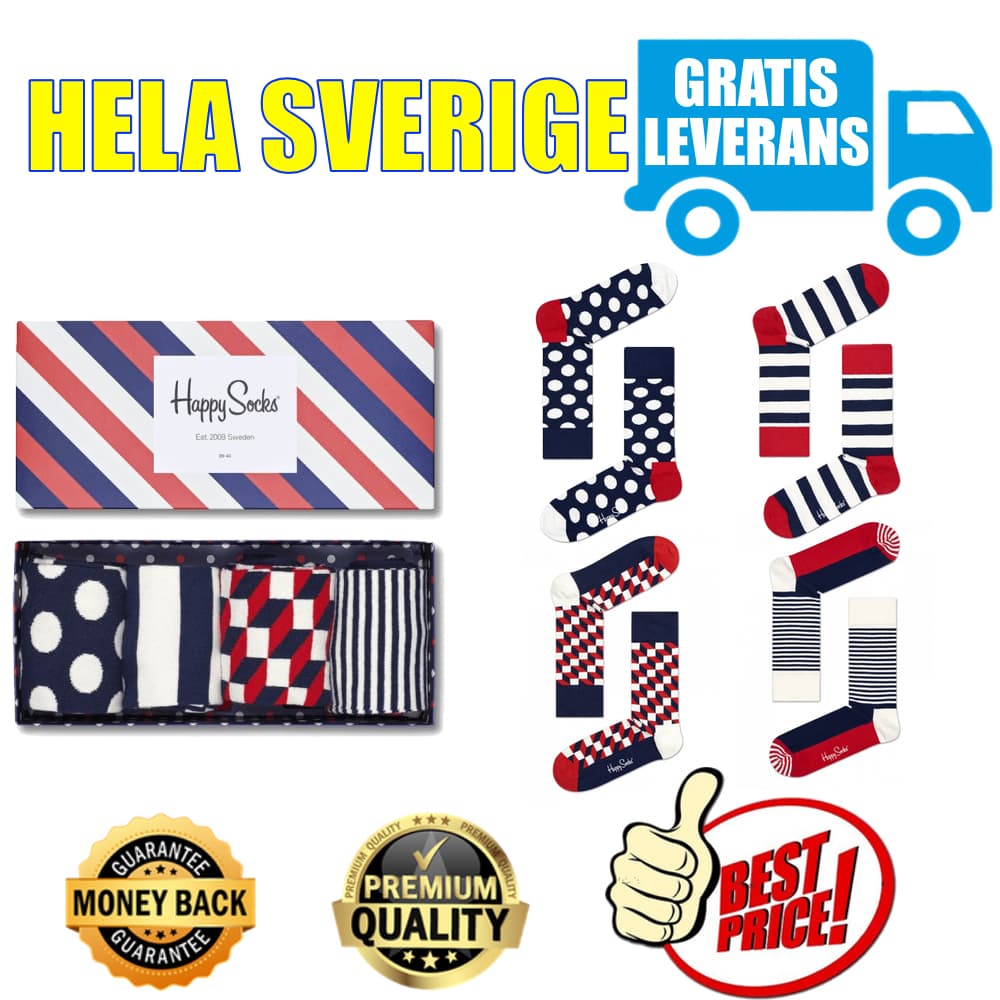 Happy socks stripe gift box for men