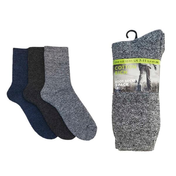 Laltex Mens Boot Socks (3 Pairs)