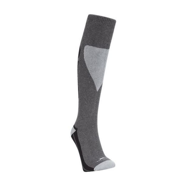 Trespass Mens Hack Ski Tube Socks Carbon Melange 4/7 UK