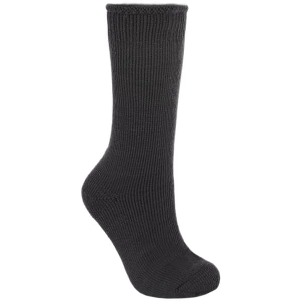 Trespass Mens Togged Thermal Ski Socks Black 4/7 UK