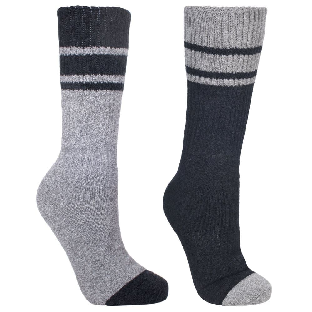 Trespass Hitched Two Tone Anti Blister Hiking Boot Socks (2 par)
