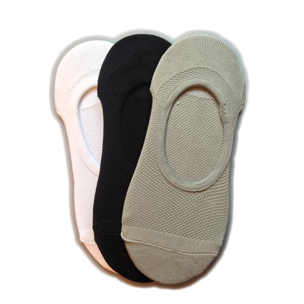 Silky Dam/kvinna Trainer Liners (3 par) Assorted One Size (UK Shoe 3-8)