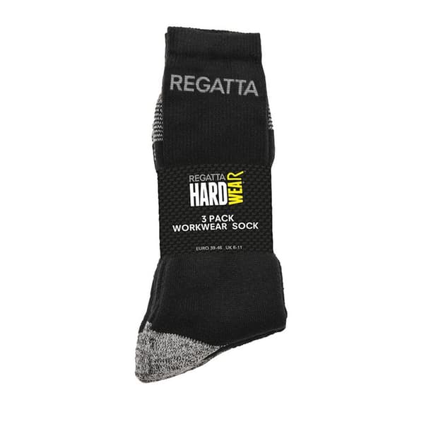 Regatta Hardwear Mens Workwear Socks (Pack Of 3)