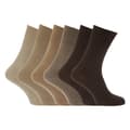 Miniatyrbilde 2 av 2: Mens Stay Up Non Elastic Diabetic Socks (Pack Of 6)