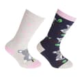 Miniatyrbilde 1 av 2: FLOSO Childrens/Kids Cotton Rich Welly Socks (2 Pairs)