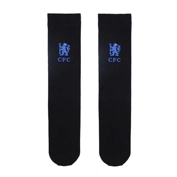 Chelsea FC Unisex Adult Club Logo Socks Black 8-11 UK