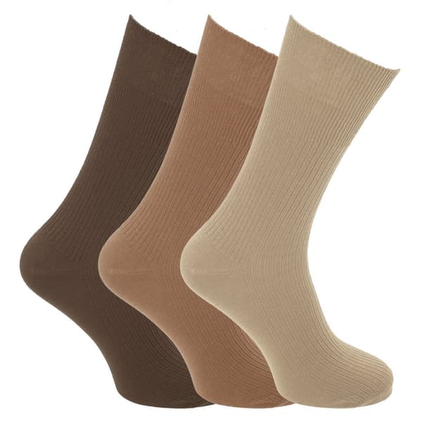 Mens Big Foot Non Elastic Diabetic Socks (3 Pairs)