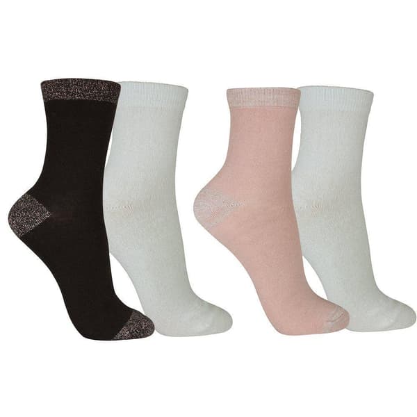 2-pack Glitter strumpor 35/38 Rosa 3-5