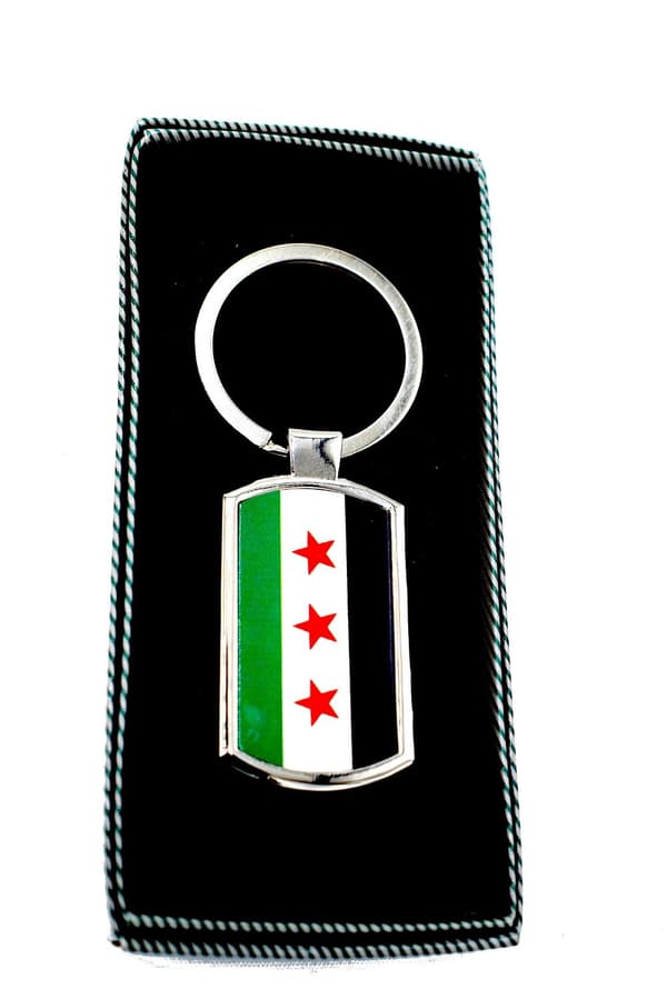 FREE SYRIA-FLAG - Nøglering