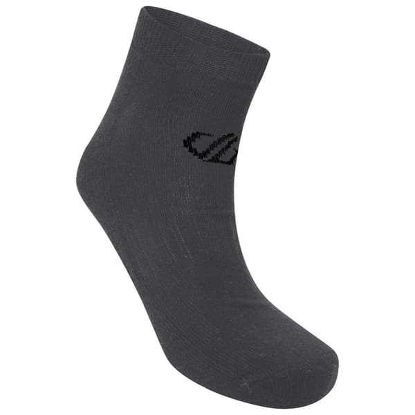 Dare 2B Unisex Adult Essentials Ankle Socks (Pack of 2) Ebony Grey 3 UK-5 UK