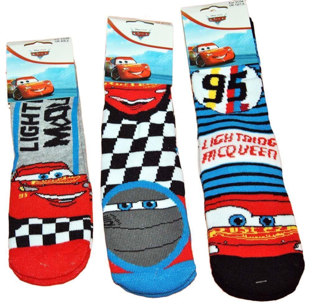 1 par Disney Cars tykke skridsikre sokker