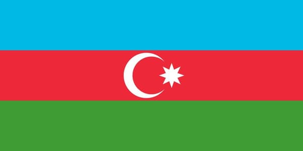 Flag for Aserbajdsjan