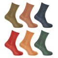 Miniatyrbilde 1 av 5: Ladies/Womens Thermal Viloft Non Elastic Boot Socks (Pack Of 6)