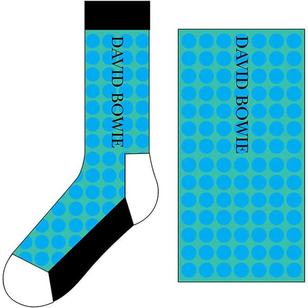 David Bowie Unisex Ankle Socks: Circles Pattern (UK Size 7 - 11)