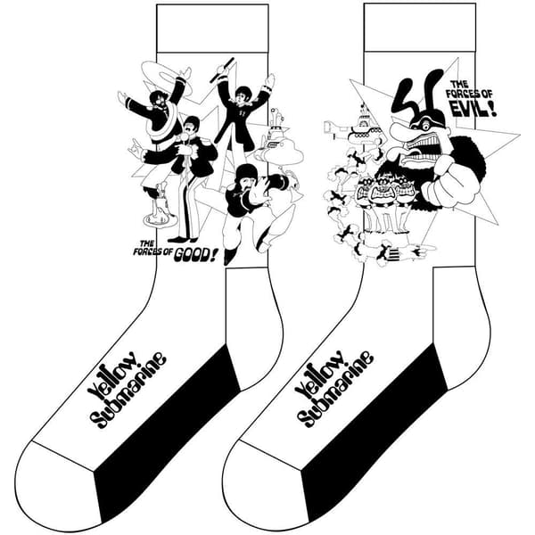 The Beatles Unisex Ankle Socks: Good V Evil (UK Size 7 - 11)