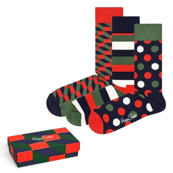 Happy socks Strumpor 3-pack Classic Holiday Gift Box