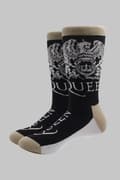 Miniatyrbild 2 av 2: Queen Socks Crest and Band Logo Official Unisex Black (UK Size 7 - 11) UK Size 7-11