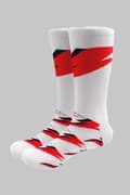 Miniatyrbild 2 av 2: David Bowie Socks Flash Logo Official Unisex White (UK Size 7 - 11) UK Size 7-11
